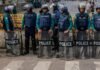 Silence on the streets of Dhaka, Hindu community confined to homes, police deployed at various places.