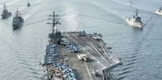 America can attack Iran any time – war ships landed in the sea, targets for attack were also marked.