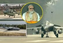 Narendra Modi’s plane landed on the airstrip of the highway, became the first PM to do so