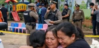Shooting at day-care center in Thailand, 34 including 22 children killed