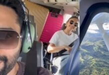 Jackky Bhagnani becomes captain? Seen in a helicopter with wife Rakul Preet Singh; Fans made funny comments after watching the video