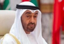 UAE President Zayed Al Nahyan reached the public in Dubai Mall amid ongoing tension in the Middle East.