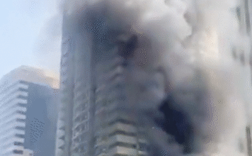 Fire breaks out in 90-storey building in Dubai, smoke spreads near Marina Tower