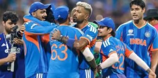 Became world champion for the second consecutive time by defeating New Zealand by 96 runs