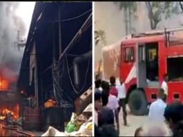 Fire in Namkeen Sev manufacturing factory in Ahmedabad, fortunately there was no loss of life.