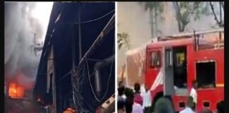 Fire in Namkeen Sev manufacturing factory in Ahmedabad, fortunately there was no loss of life.