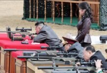 Dictator Kim Jong Un gifted sniper rifles to his officers and commanders